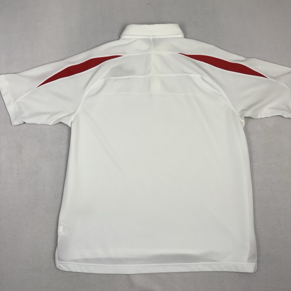 Nike Illinois State Redbirds Polo Shirt Mens Large White Dri Fit Team Golf - Picture 8 of 8